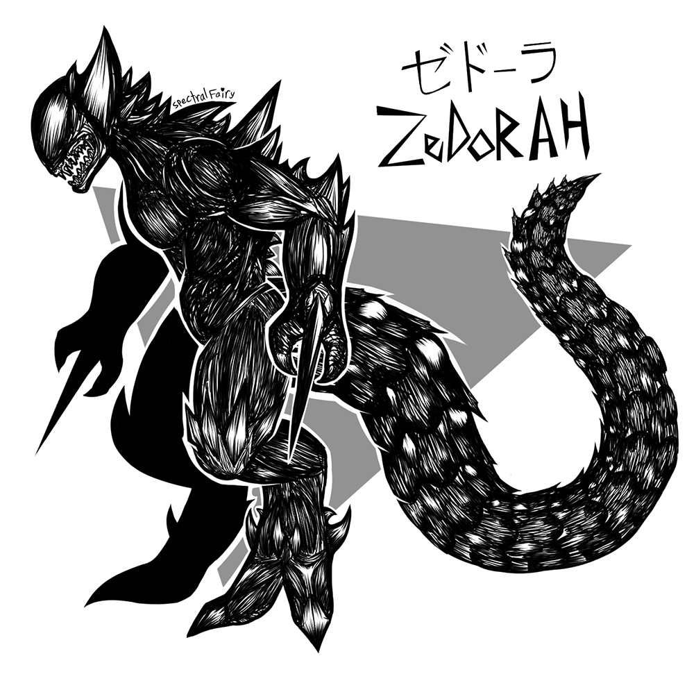 Zedorah, a fan toho kaiju